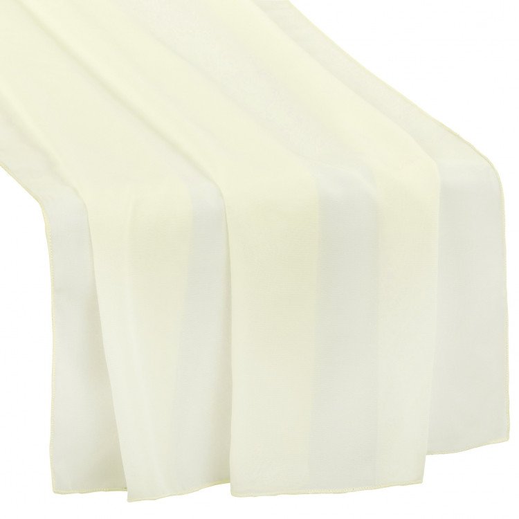 Ivory Chiffon Runner