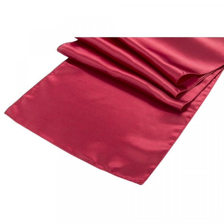 Red, Merlot Satin Runner