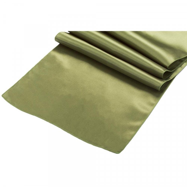 Green, Moss Satin Runner