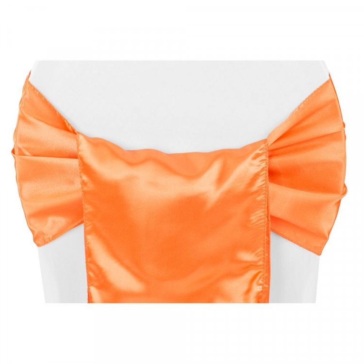 Orange, Satin Chair Sash