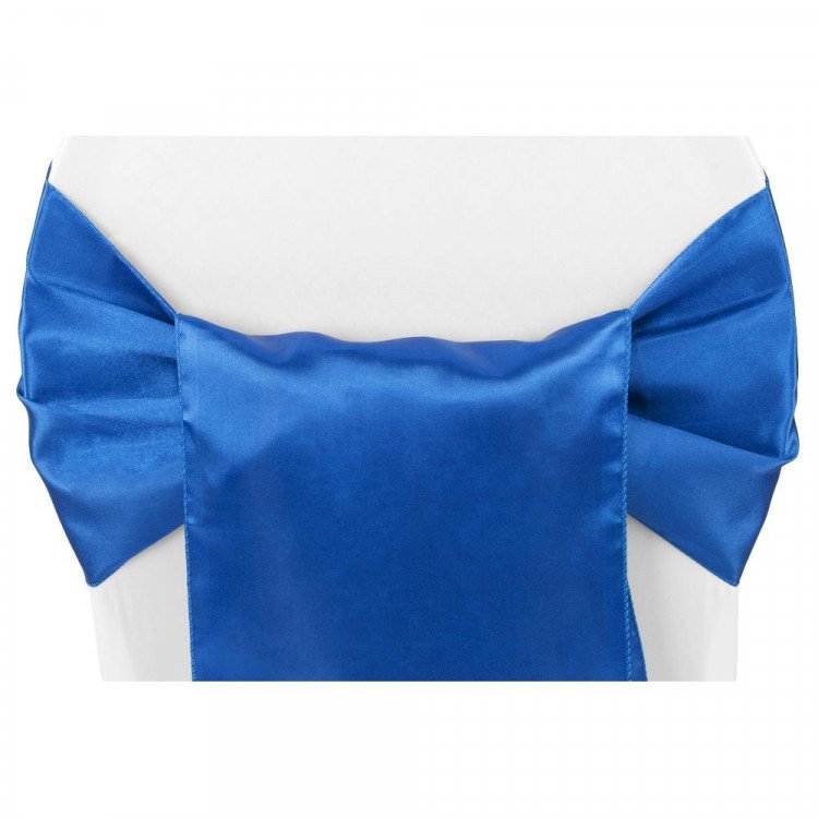 Blue, Malibu Satin Chair Sash