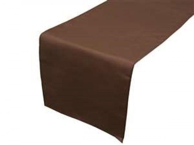 Brown, Chocolate Polyester Runner