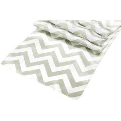 *Grey/White Chevron Satin Runner