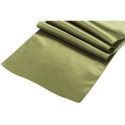 Green, Moss Satin Runner