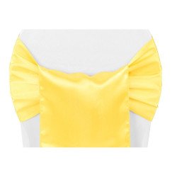 Yellow, Bright Satin Chair Sash