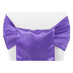 Purple, Royal Satin Chair Sash