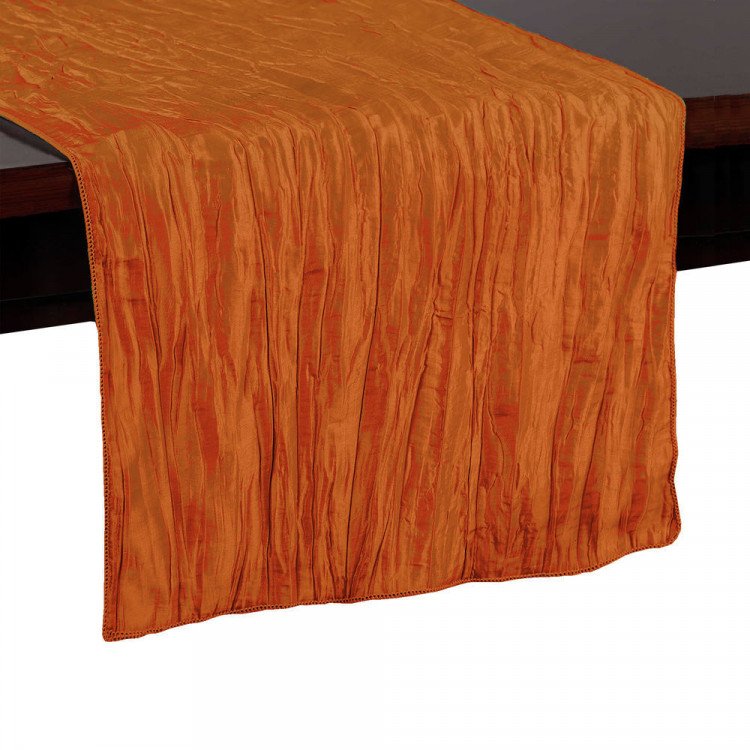 *Orange, Crinkle Taffeta Runner