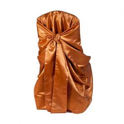 Copper, Taffeta Tie Back Chair Cover