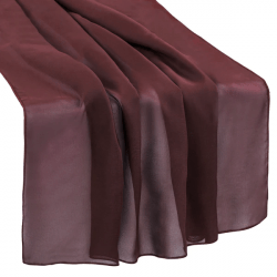 Red, Burgundy Chiffon Runner