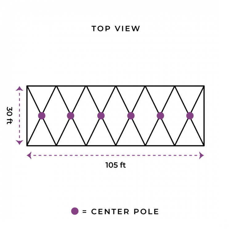 30x105 Pole Tent
