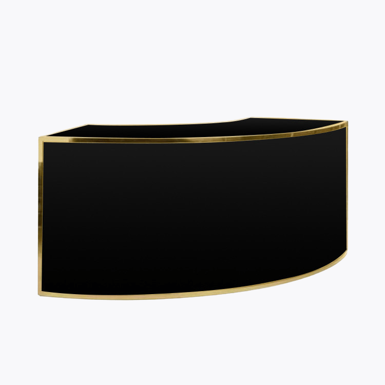 Phoenix Curve Bar - Gold Frame with Black Inserts Phoenix Curve Bar - Gold Frame with Black Inserts