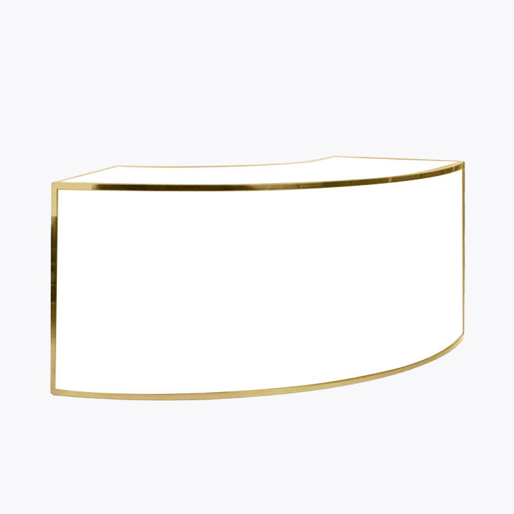 Phoenix Curve Bar - Gold Frame with White Inserts Phoenix Curve Bar - Gold Frame with White Inserts