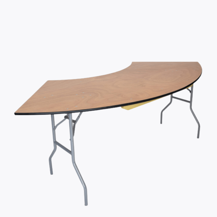 60 x 30 Serpentine Table - Wood