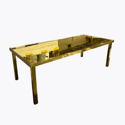 Apex Dining Table - Gold