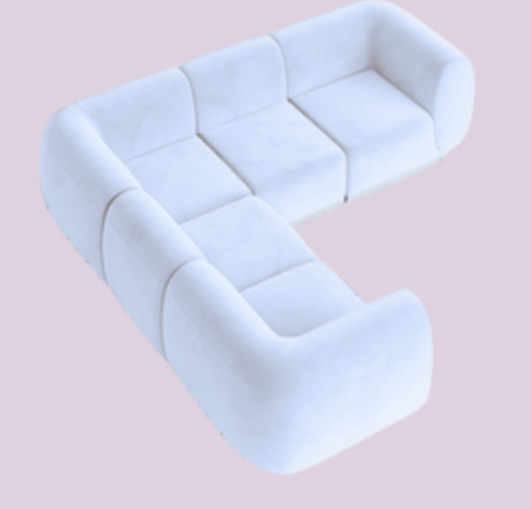 Colette - L Sofa - Rain