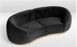 Cascade - Loveseat - Black