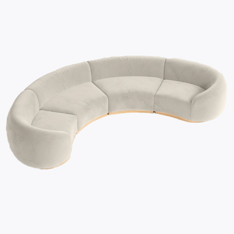 Cascade - Crescent Sofa - Ivory