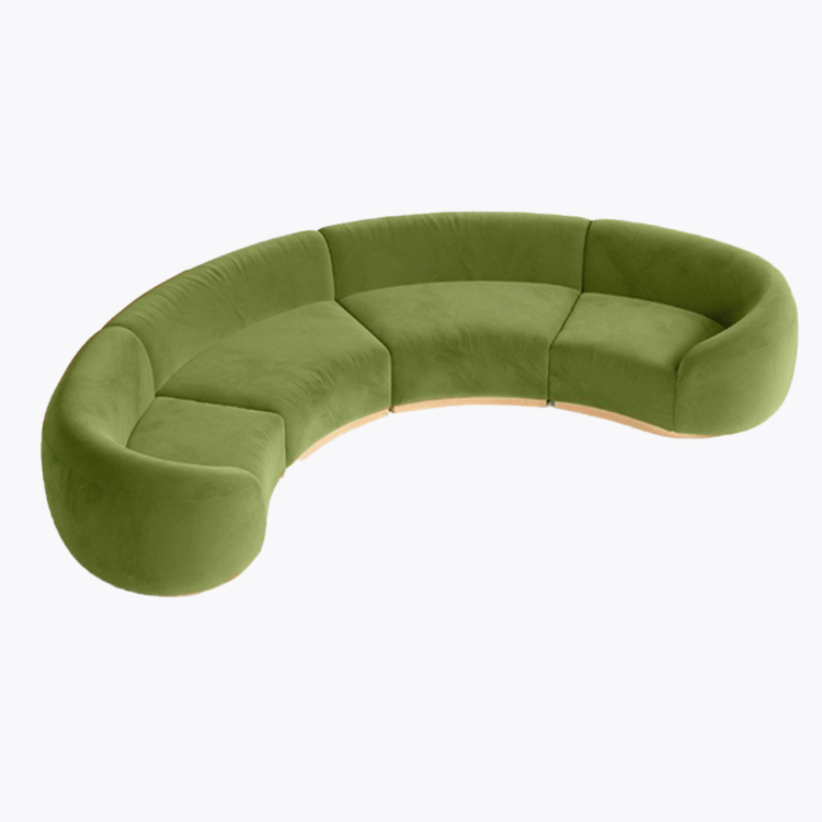 Cascade - Crescent Sofa - Moss