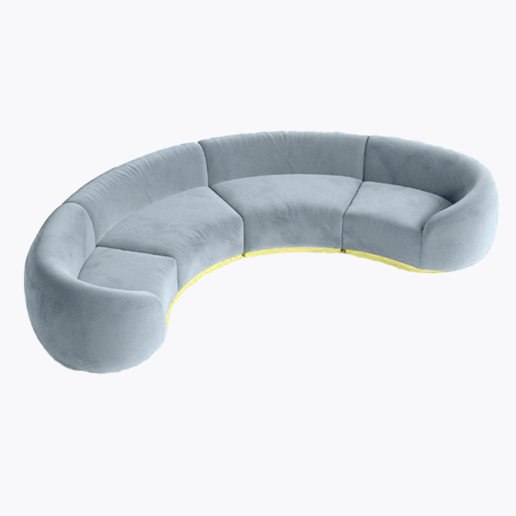 Cascade - Crescent Sofa - Rain