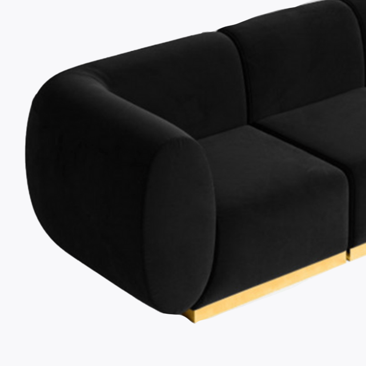Colette - Left Corner - Black Velvet