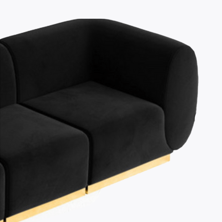 Colette - Right Corner - Black Velvet
