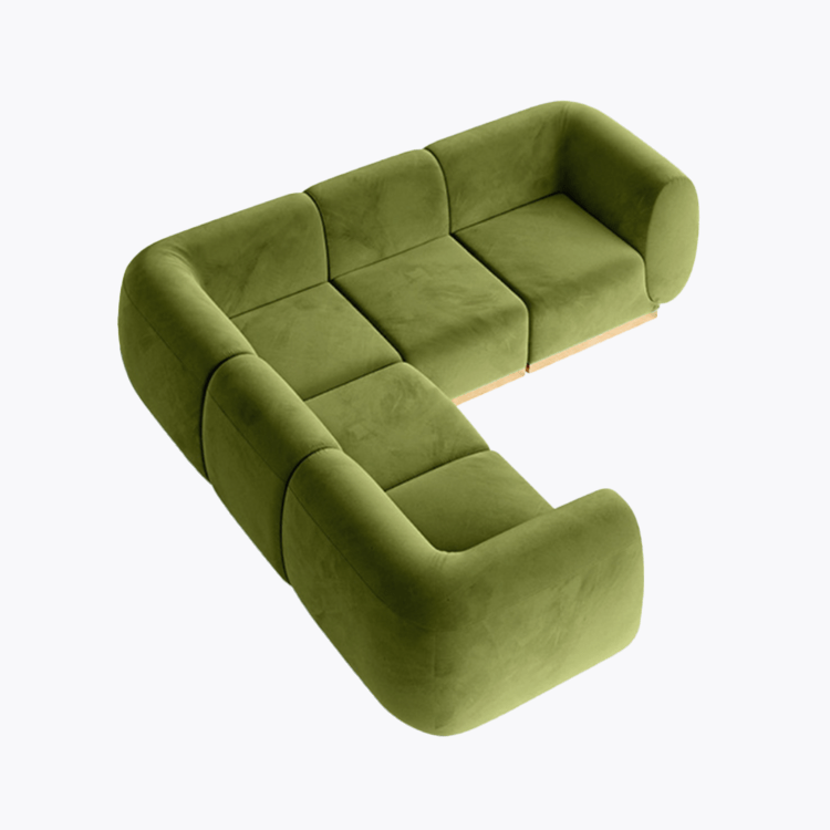 Colette - L Sofa - Moss