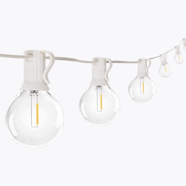 LED Bistro Lights - 50' - White