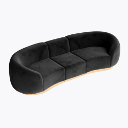 Cascade - Loveseat - Black