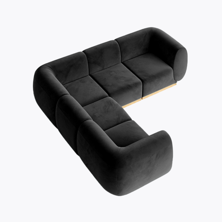 Colette - L Sofa - Black