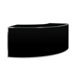 Nexus Curve Bar - Silver Frame with Black Inserts