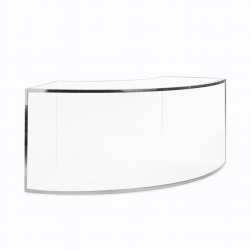 Nexus Curve Bar - Silver Frame with White Inserts