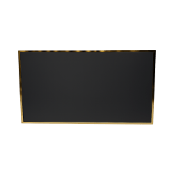 Nexus 6ft Straight Bar - Gold Frame with Black Inserts