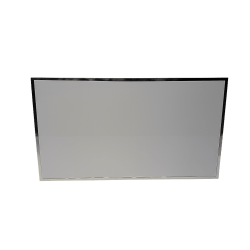 Nexus 6ft Straight Bar - Silver Frame with White Inserts