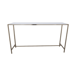 Nexus Communal Table – Gold Frame with White Tabletop