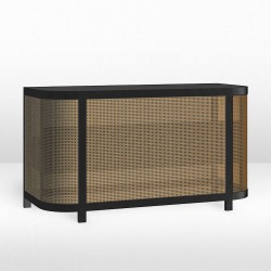 Chandler 6ft Bar - Black - Cane