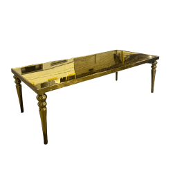 Onyx Dining Table - Gold