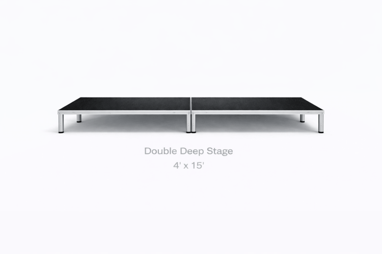 Event stage - 4' x 15' - 23' height