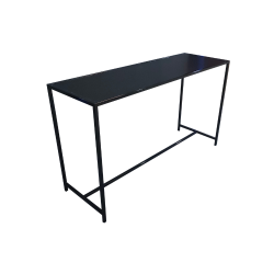Nexus Communal Table – Black Frame with Black Tabletop