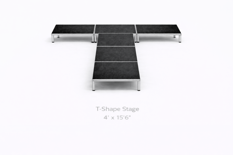 T-Shape Stage - 12' height