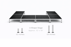 U-Shape Stage - 23' height