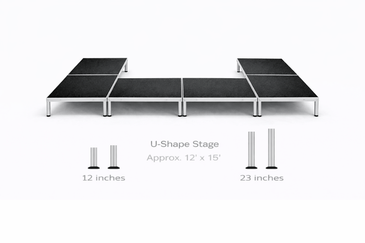 U-Shape Stage - 23' height