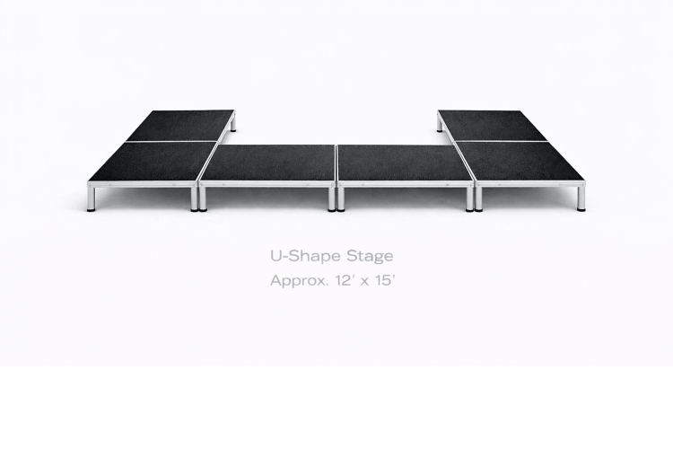 U-Shape Stage - 12' height