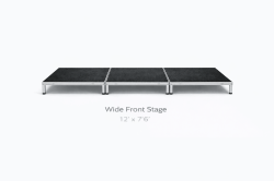 Wide Front Stage - 12' height