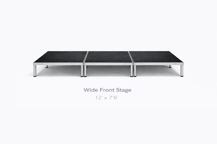 Wide Front Stage - 23' height