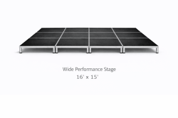 Wide Performance Stage - 12' height