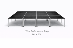 Wide Performance Stage - 23' height
