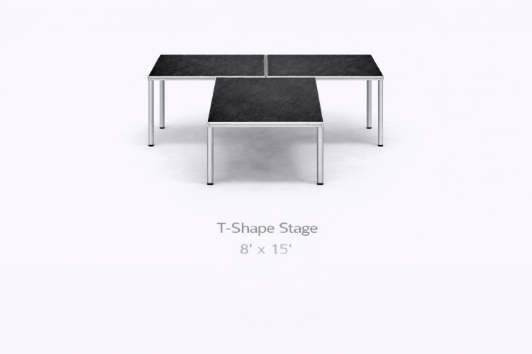 T-Shape Stage - 23' height