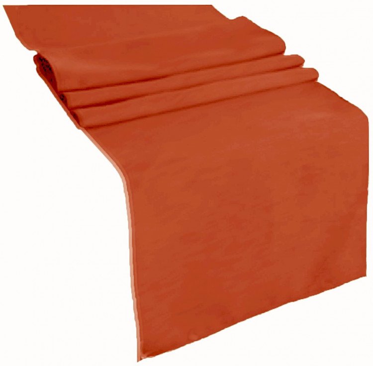 Orange, Burnt Polyester Runner Orange, Burnt Polyester Runner