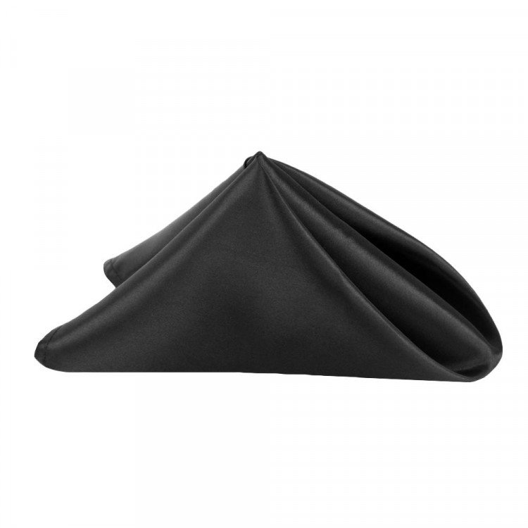 Black, Satin Napkin