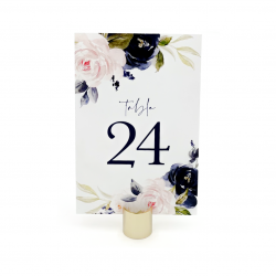 Gold Cylinder Table Number Holder